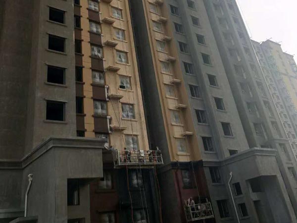 外墙保温涂料粉刷现场
